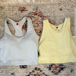 Wilson Blue and Yellow Long Sports Bra